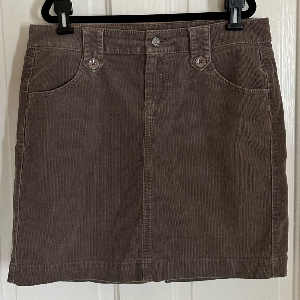 Old Navy - Corduroy Mini Skirt - Grey